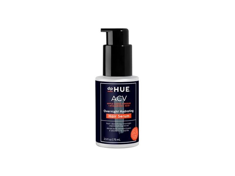 Dphue Overnight Hydrating Hair Serum, Apple Cider Vinegar + Hyaluronic Acid, 2.5 fl oz/75 mL