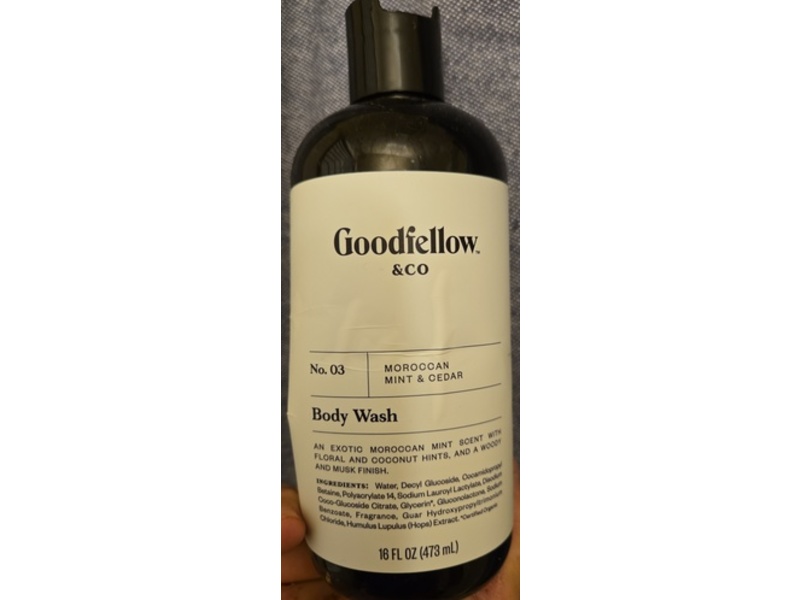 Goodfellow & Co Body Wash, No 03 Moroccan Mint & Cedar, 16 fl oz/473 mL