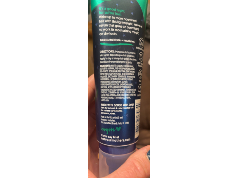 Not Your Mother's Hydrating Sleep On It Serum Cream, 4 fl oz/118 mL