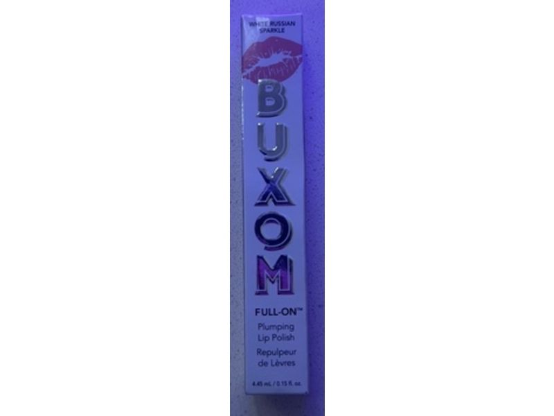Buxom Full-On Plumping Lip Polish, White Russian Sparkle, 0.15 fl oz/4.45 mL