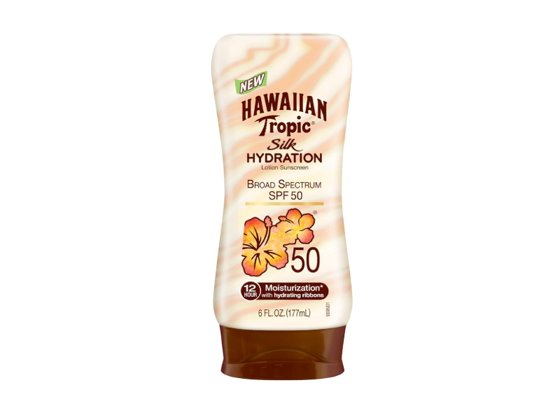 Hawaiian Tropic Silk Hydration Lotion Sunscreen, SPF 50, 6 fl oz/177 mL