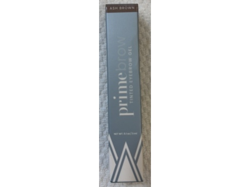 Prime Brow Tinted Eyebrow Gel, Ash Brown, 0.1 oz/30 mL