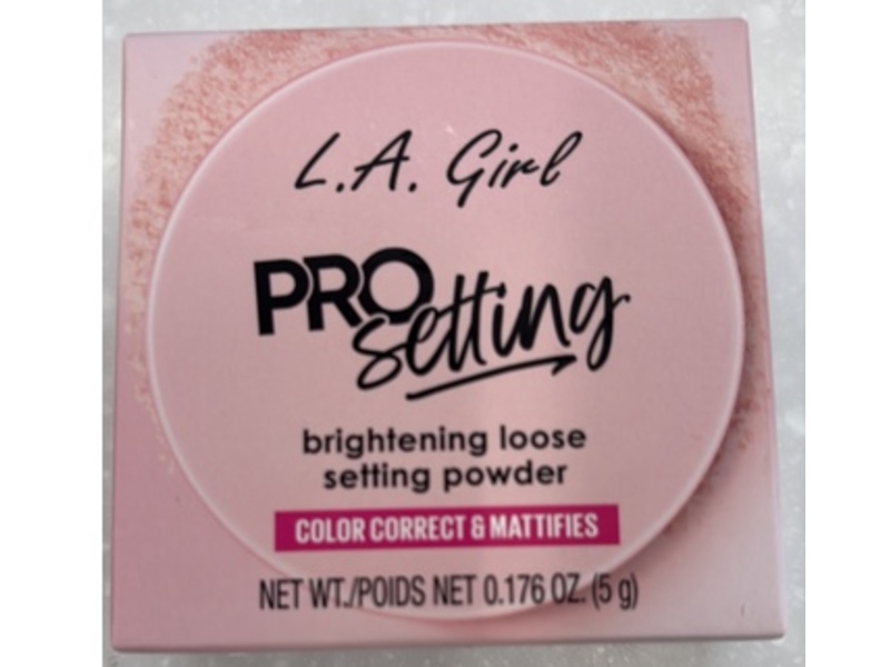 L.A. Girl Pro Setting Brightening Loose Powder, Soft Pink, 0.176 oz/5 g