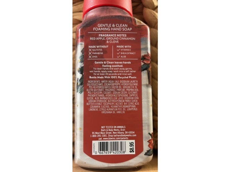 Bath & Body Works Gentle & Clean Foaming Hand Soap, Tis The Season, 8.79 fl oz/259 mL