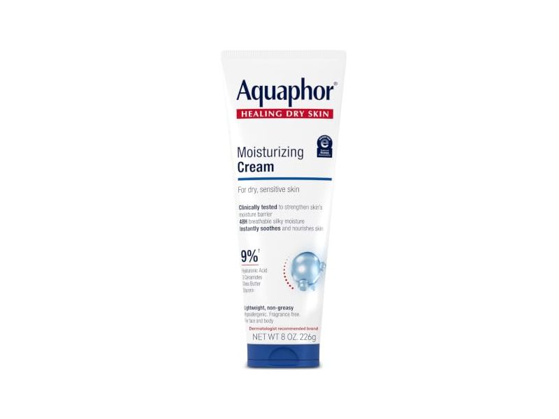 Aquaphor Moisturizing Cream, Dry Sensitive Skin, 8 oz/226 g