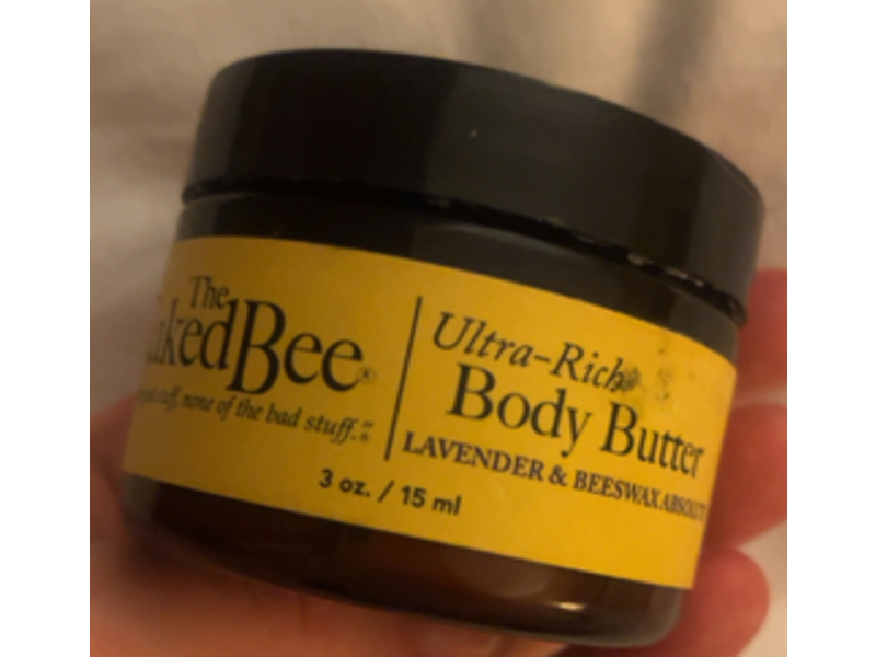 The Naked Bee Ultra Rich Body Butter, Lavender & Beeswax Absolute, 3 oz/15 mL