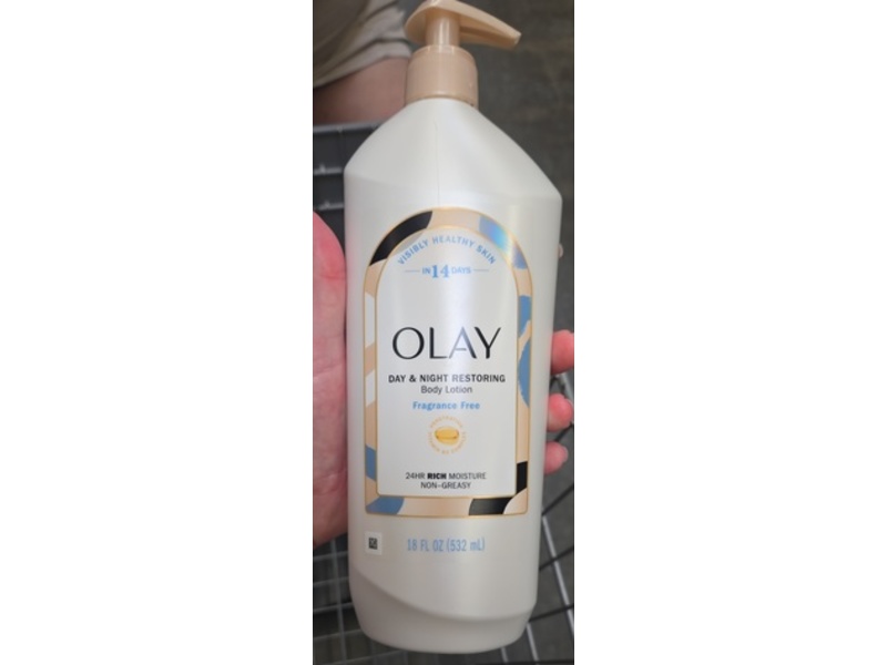 Olay Day & Night Restoring Body Lotion, 24hr Rich Moisture, 18 fl oz/532 mL