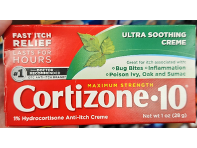 Cortizone 10 Fast Itch Relief Ultra Soothing Cream, Maximum Strength, 1 oz/28 g