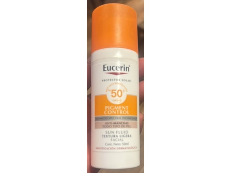 Eucerin Sun Fluid Pigment Control Sunscreen, SPF 50+, 50mL