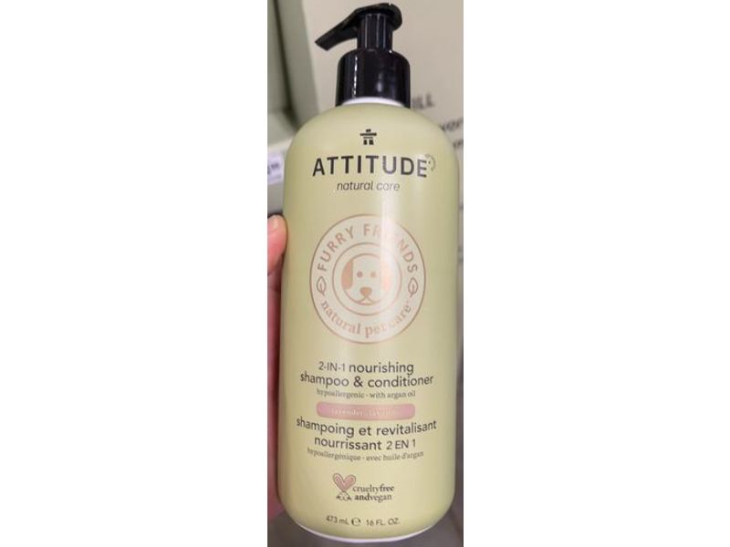 Attitude 2 In 1 Nourishing Shampoo & Conditioner, Lavender, 16 fl oz/473 mL