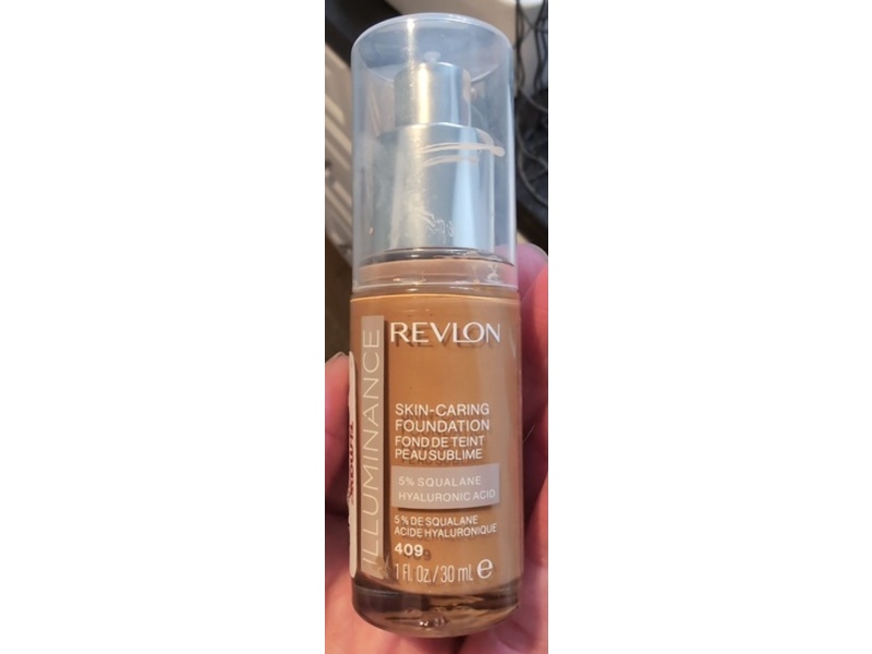Revlon Illuminance Skin-Caring Liquid Foundation, 409 Brulee, 1 fl oz/30 mL