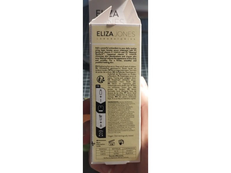 Eliza Jones Laboratories Super Booster Brightening Face Serum, 30 mL