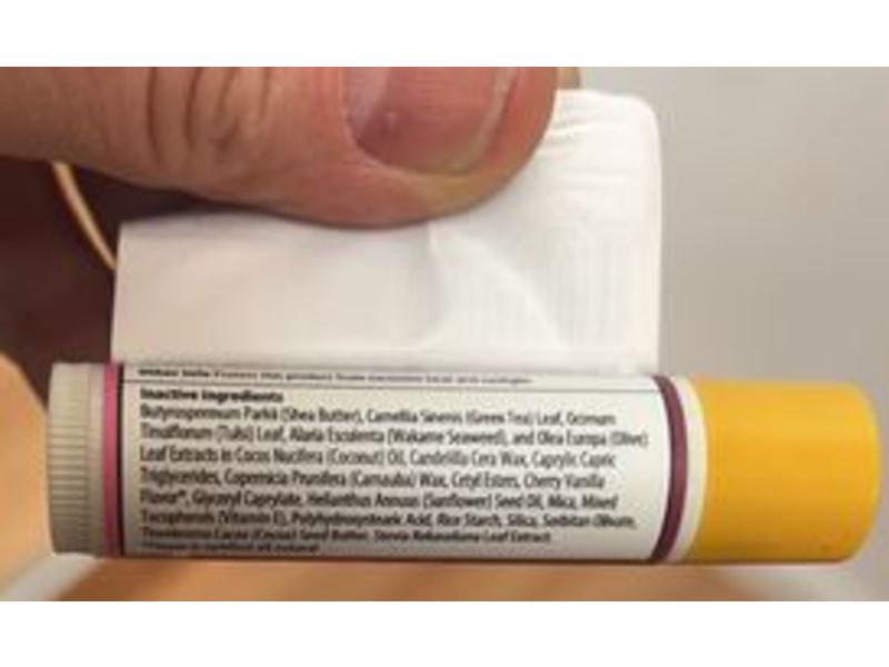 Stream2Sea Sun Protect Lip Balm, Cherry Vanilla, SPF 30, 0.15 oz/4 g