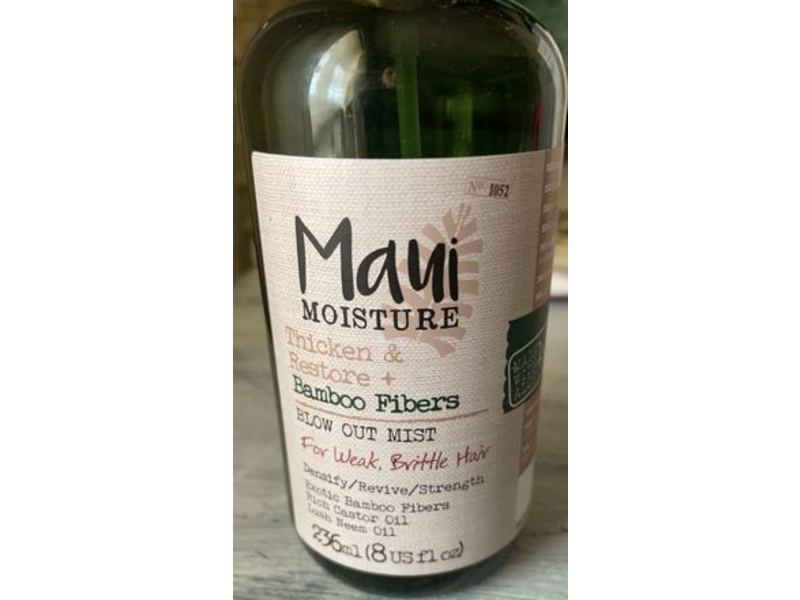 Maui Moisture Thicken & Restore + Bamboo Fiber Blow Out Mist, 8 fl oz/236 mL