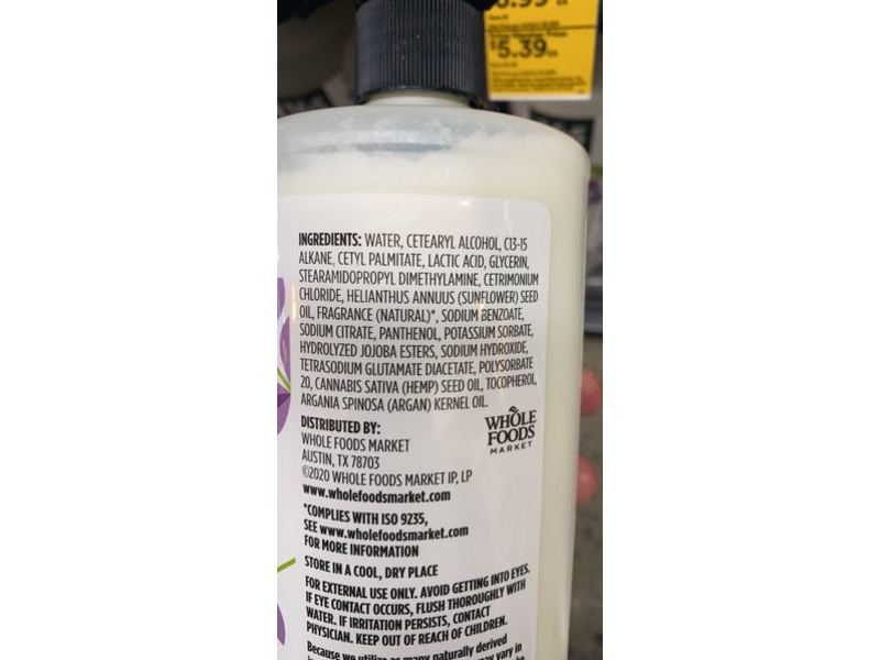 365 By WFM Moisture & Shine Conditioner, Lavender, 32 fl oz/946 mL