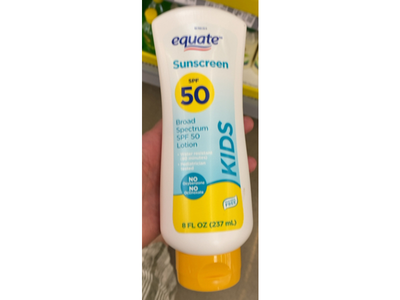 Equate Kids Sunscreen Lotion, SPF 50, 8 fl oz/237 mL