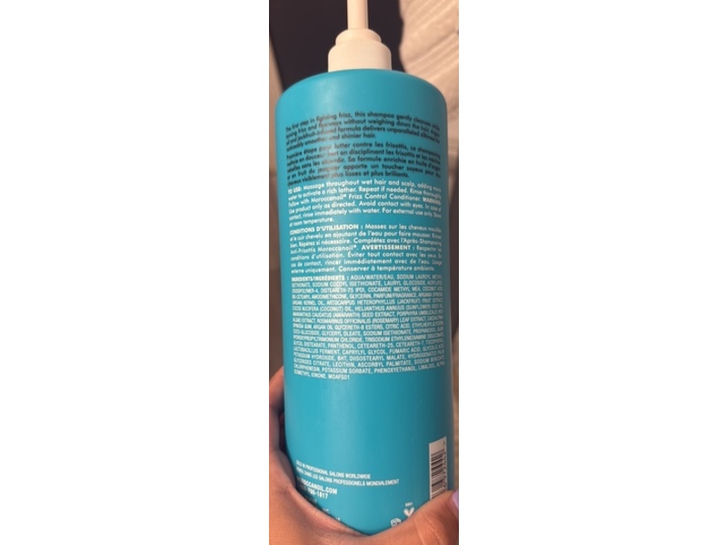 Moroccanoil Frizz Control Shampoo, 33.8 fl oz/1 L