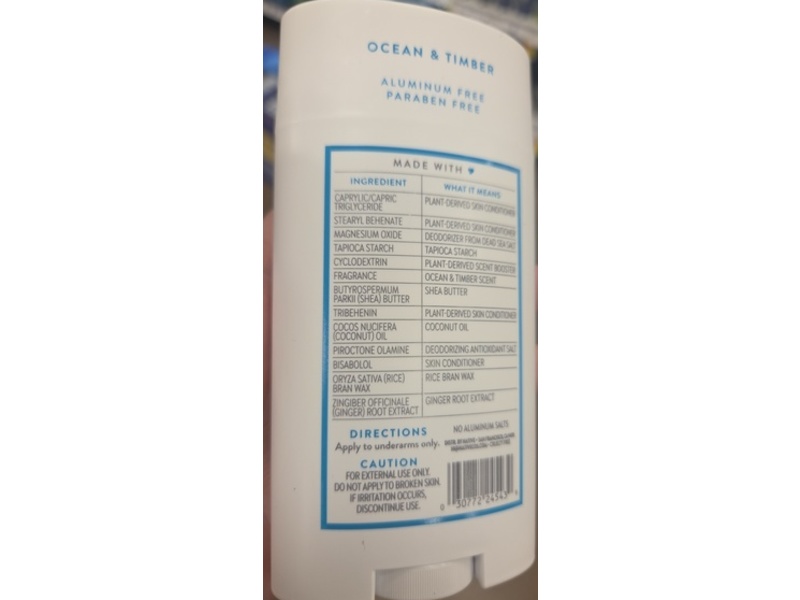 Native Deodorant, Ocean & Timber, 3.1 oz/88 g