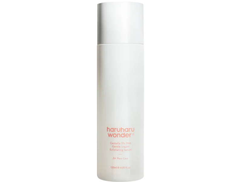 Haruharu Wonder Gentle Liquid Exfoliating Serum, Centella 3% Pha, 4.05 fl oz/120 mL