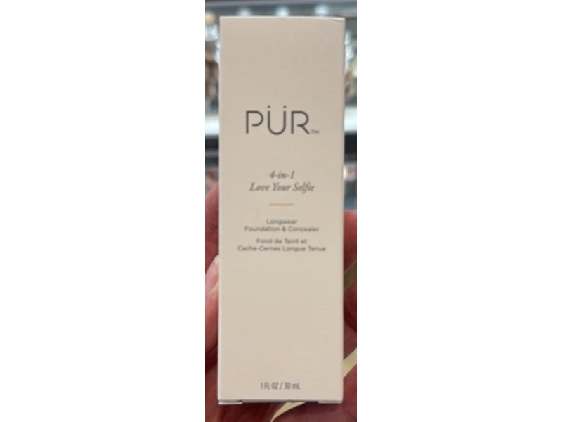 Pur Minerals 4-In-1 Love Your Selfie Foundation & Concealer, Sand TN4, 1 fl oz/30 mL