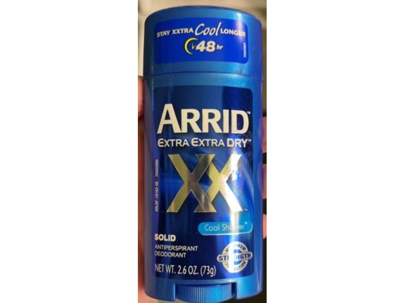 Arrid Xx Solid Antiperspirants Deodorants, Cool Shower, 2.6 oz/73 g, Pack Of 3