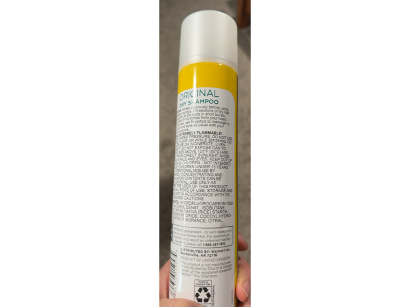 Equate Beauty Original Dry Shampoo, 5.71 fl oz/170 mL