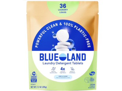 Blueland Laundry Detergent Tablets , Free & Clear, 36 Loads, 7.2 oz/205.2 g