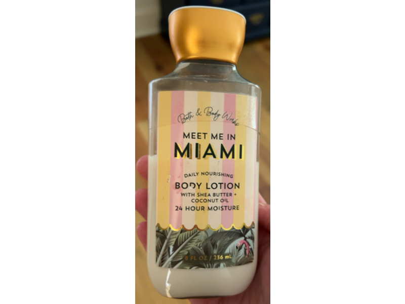 Bath & Body Works Body Lotion, Meet Me In Miami, 8 fl oz/236 mL