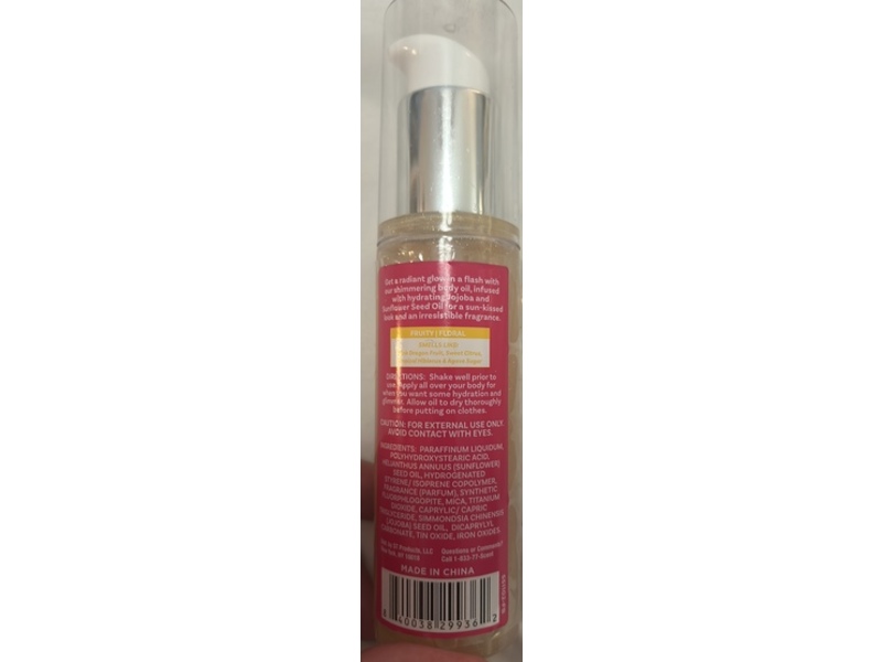 Solar Flare Shimmering Body Oil, Pink Hibiscus Dragonfruit, 3.4 fl oz/100 mL
