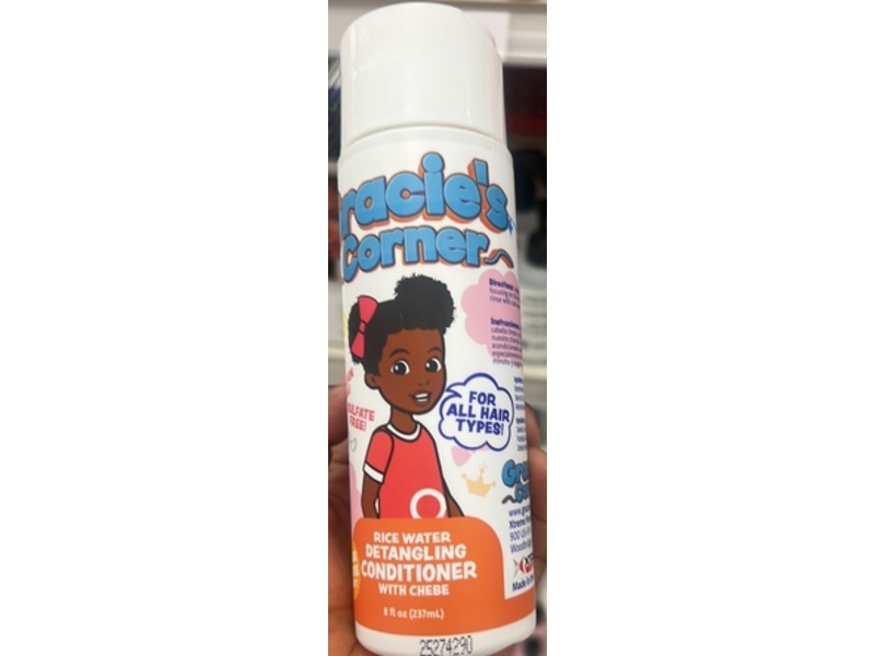 Gracie's Corner Rice Water Detangling Conditioner with Chebe, 8 fl oz/237 mL