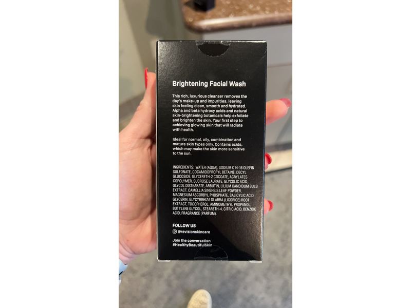 Revision Brightening Facial Wash, 6.7 fl oz/198 mL