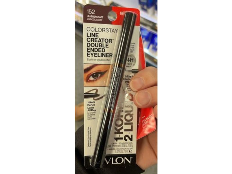 Revlon ColorStay Line Creator Double Ended Eyeliner, 152 Leathercraft, 0.07 fl oz/2 mL