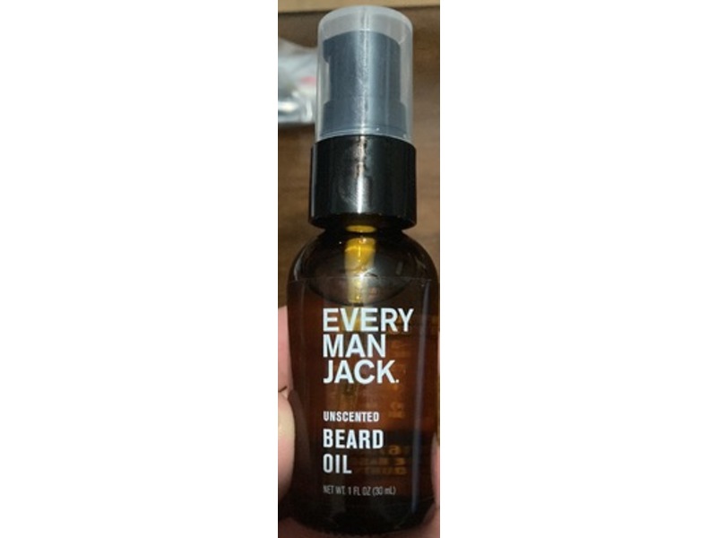 Every Man Jack Beard Oil, Unscented, 1 fl oz/30 mL