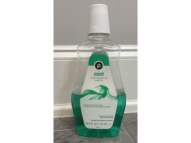 Publix Mouthwash & Gargle, Mint, 33.8 fl oz/1 L