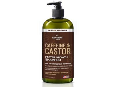 Hair Chemist Faster Growth Shampoo, Caffeine & Castor,33.8 fl oz/1 L