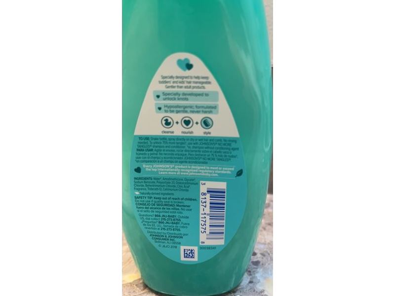 Johnson's No More Tangles Detangling Spray, 10 fl oz/295mL