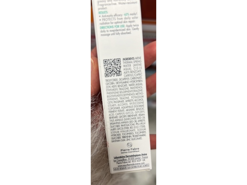 Avene Cicalfate+ Repairing Protective Cream, SPF 50+, 40 mL