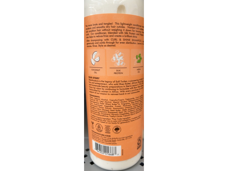 SheaMoisture Curl & Shine Conditioner, Coconut & Hibiscus, 24 fl oz/710 mL