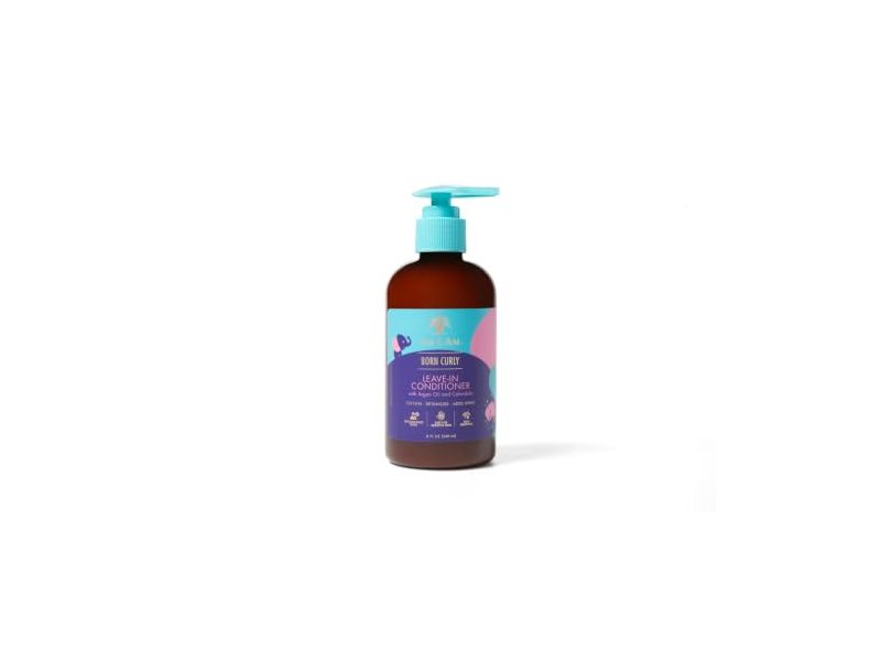 As I Am Born Curly Leave-In Conditioner, Argan Oil & Calendula, 8 fl oz/240 mL