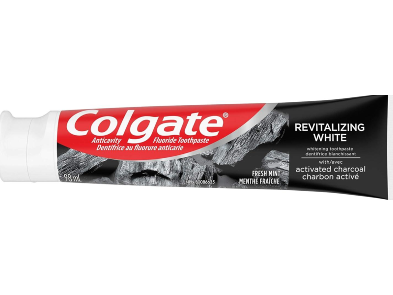 Colgate Revitalizing White Toothpaste, Activated Charcoal Fresh Mint, 98 mL