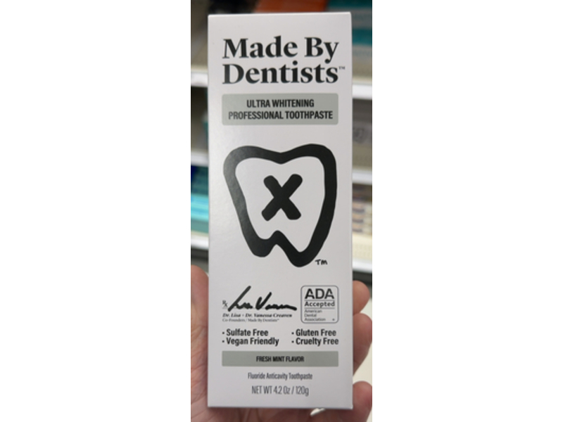 Made By Dentists Ultra Whitening Toothpaste, Fresh Mint, 4.2 oz/120 g