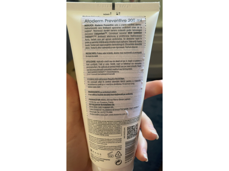 Bioderma Atoderm Preventive Ultra - Nourishing Cream, 6.7 fl oz/200 mL