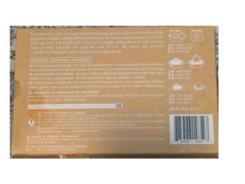 The Laundry Lady Detergent Sheets, Nordic Breeze, 60 Count