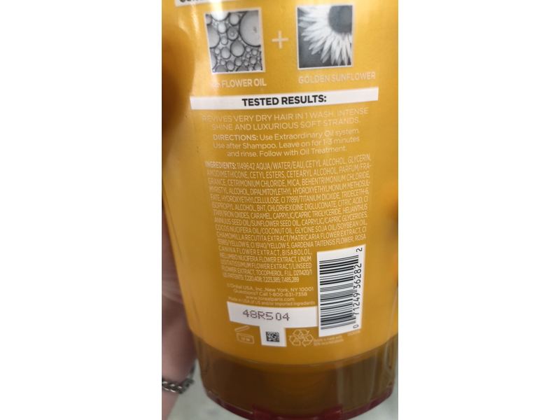 L'oreal Paris Elvive Extraordinary Oil Deep Nourishing Conditioner, Flower Oil Sunflower, Very Dry Hair, 12.6 fl oz/325 mL