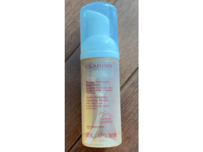 Clarins Gentle Renewing Cleansing Mousse, Alpine Herbs & Tamarind Pulp Extracts, 1.7 oz/50 mL