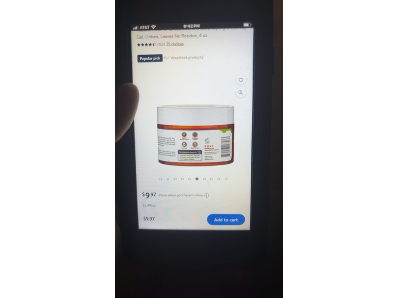 Made For Locs Firm Hold Retwisting & Styling Gel, Pomegranate, 4 oz/113 g