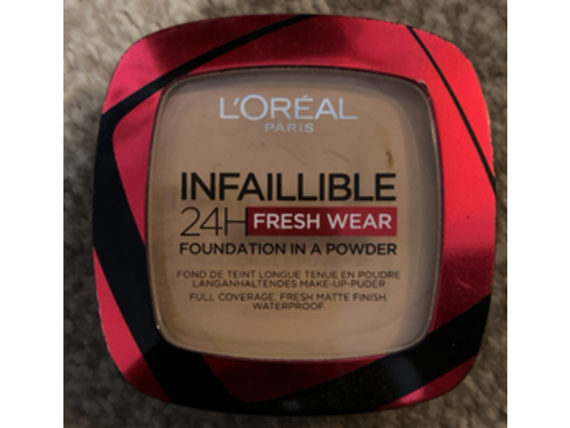 L'Oreal Paris Infallible 24H Fresh Wear Foundation Powder, 40 Cashmere, 9 g