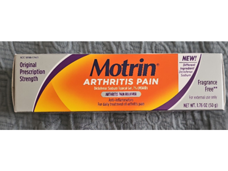 Motrin Original Prescription Strength Arthritis Pain Reliever, 1.76 oz/50 g