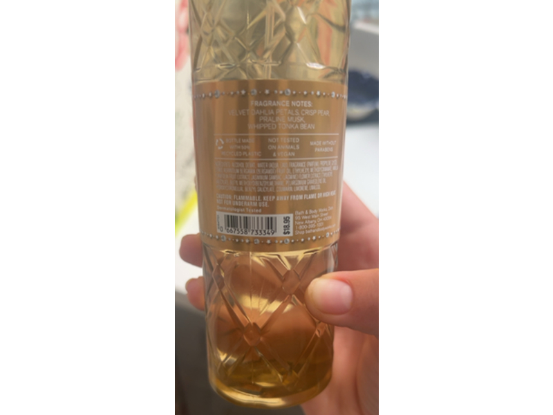 Bath & Body Works Fine Fragrance Mist, Dahlia, 8 fl oz/236 mL