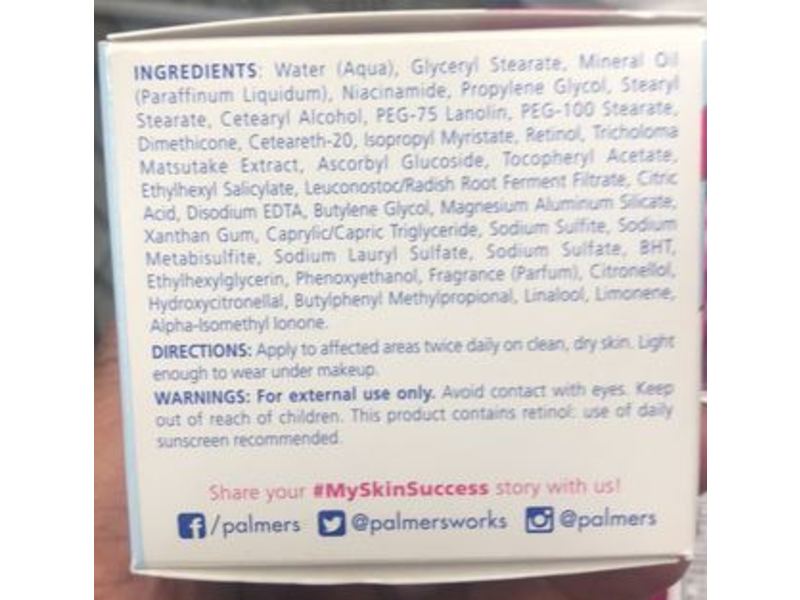 Palmer's Skin Success Fade Cream, Anti-Dark Spot, Vitamin E, 2.7 oz/75 g